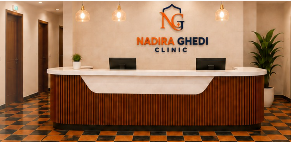 Nadira Ghedi Clinic reception